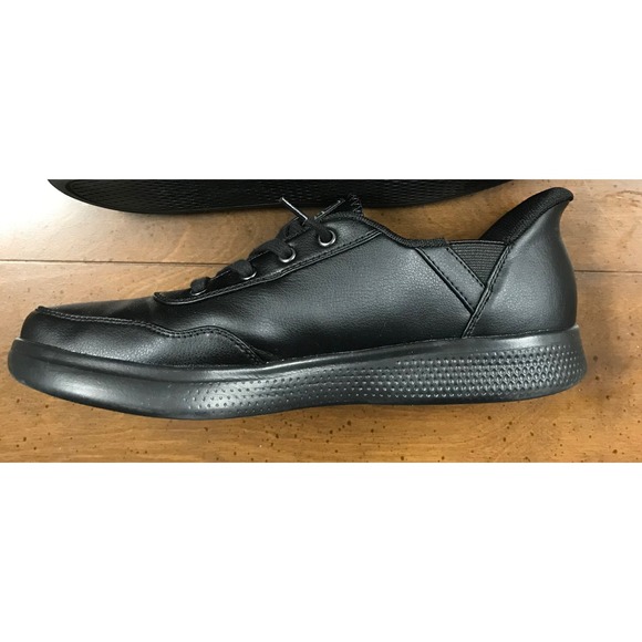 Skechers BOBS Hands Free Slip Ins Womens Black FaLeather Comfort Sneakers Sz 9 - Picture 6 of 9